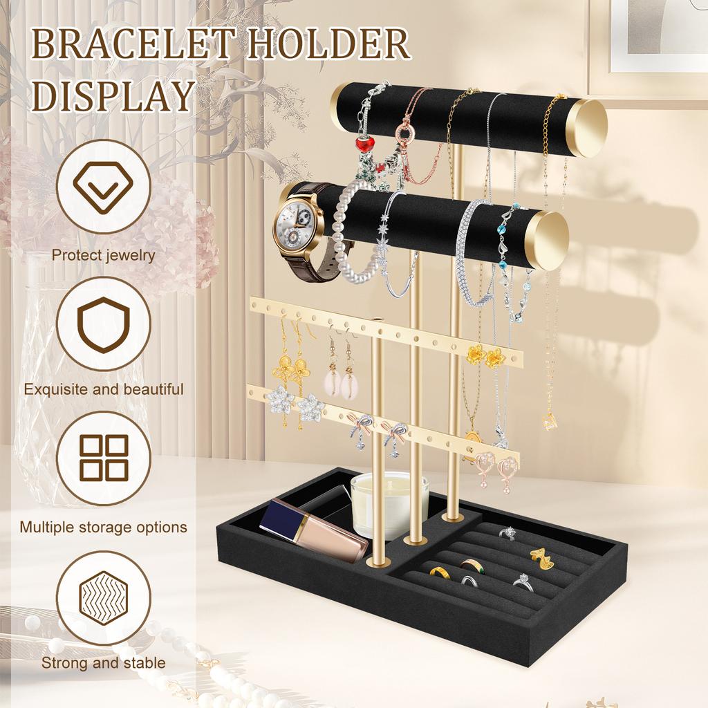 Practical Bracelet Holder Stand Multifunctional Jewelry Display Holder Bracelet Holder Display Stable Jewelry Organizer for Home
