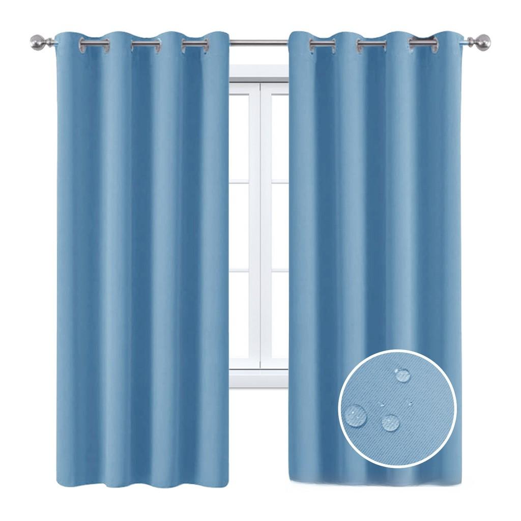 Waterproof Light Blocking Curtain With Simple Design For Balcony Environments