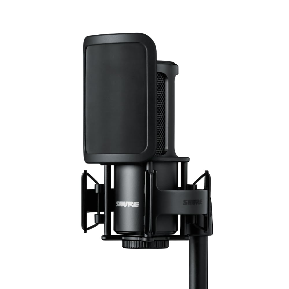 Shure SM4 Home Recording Microphone Kit Condenser Microphone Shock Mount Pop Filter Included SM4-K-KIT