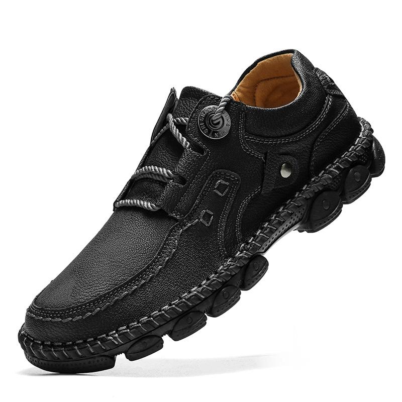 Повседневная кожаная обувь ручной работы, мужские лоферы, удобная мужская обувь из мягкой кожи, мокасины, мужская обувь на плоской подошве