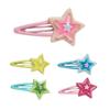Девичья заколка-клипса Y2K Головной убор для девочек Аксессуары для волос Нежная звезда Цветной блок Мини-заколка-звездочка из желе