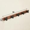 Light Luxury Solid Wood Wall Hanging, Living Room, Bedroom, Bag, Coat, Towel Hooks, No Punch
