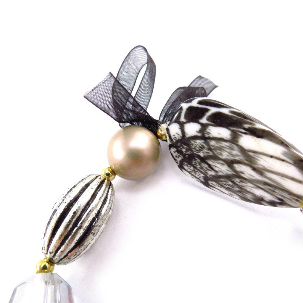 Les Trésors De Lily [J6845] - Дизайнерский браслет 'Scarlett' бежевый, золотой, серебряный