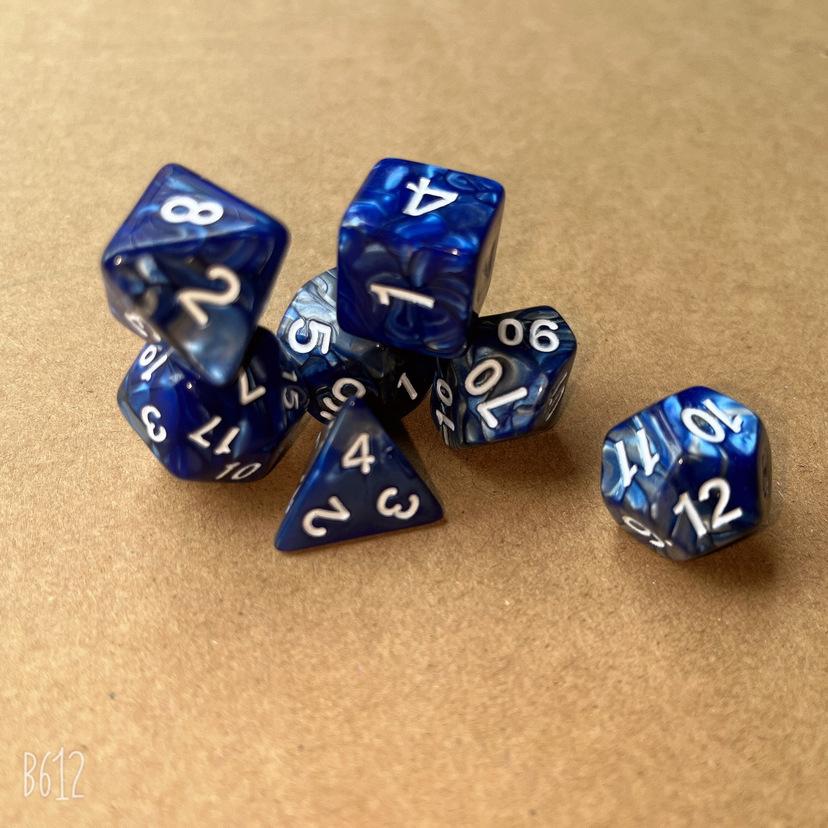 7 шт./лот, многогранные игральные кости из смолы D&D D4 D6 D8 D10 D% D12 D20, многогранные игральные кости TRPG, настольные игры