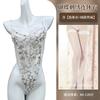 One-piece erotic underwear hot-selling lace embroidery hollow transparent sexy suspender mesh temptation