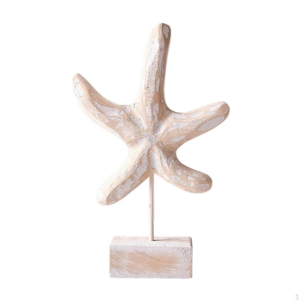 Artistic Wooden Statue for Beach House Mantel And Living Room