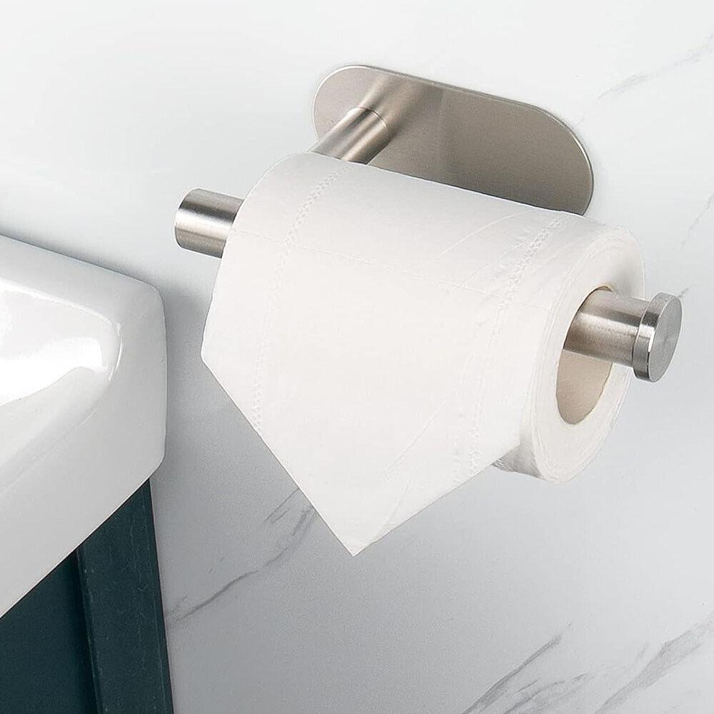 Nail Free Roll Paper Holder Bathroom Supplies Self-Adhesive Toilet Paper Holder