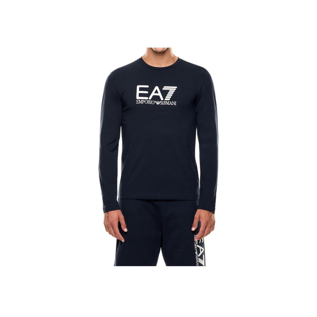Emporio Armani Мужская футболка EA7 с логотипом, хлопковый джерси, круглый вырез, короткий рукав, топ 7M000900-AF10373-MB332