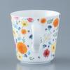 NARUMI Anna Emilia the Colorful Floral Nordic Dishwasher Gift "All Best" Mug, 340cc, Orange, Print, Gorgeous, Cute, Design, Large, Gift,