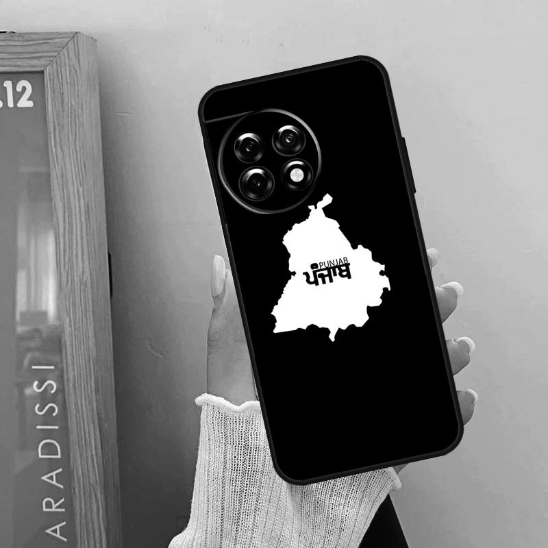 Чехол с картой Пенджаба для OnePlus 12R 12 11 9 10 Pro 10R 10T OnePlus Nord 3 2T N10 N20 CE 2 Lite CE4