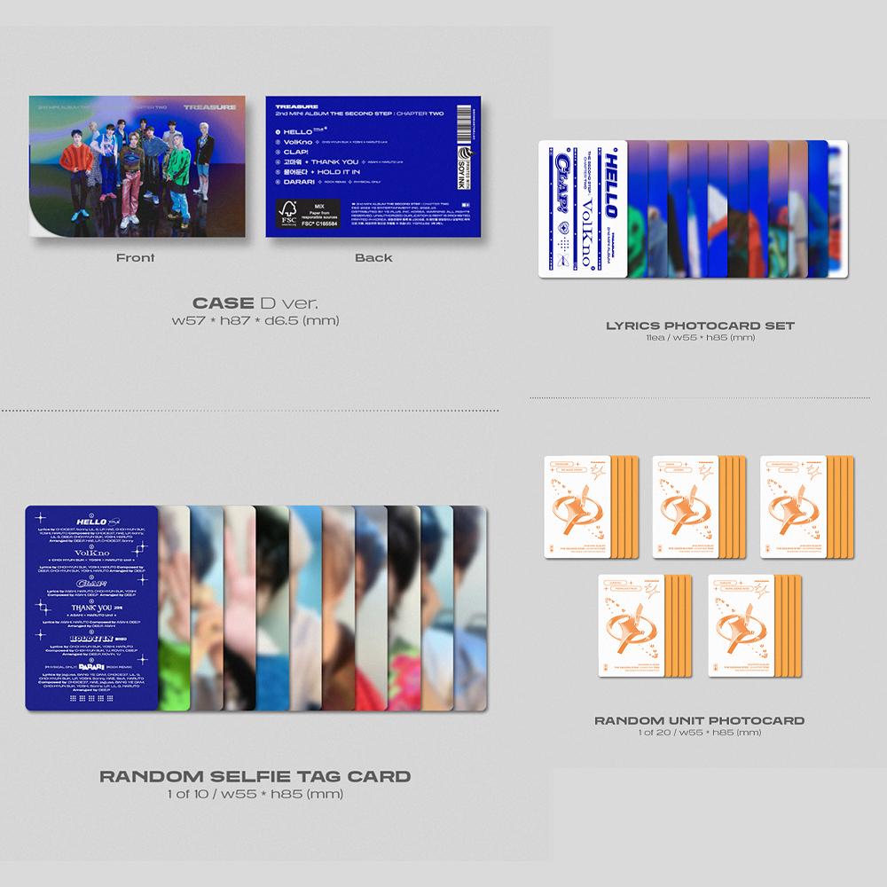 TREASURE [ВТОРОЙ ШАГ : ГЛАВА ВТОРАЯ] Альбом YG TAG, версия. (Вкл.. ЮГ подарок)