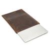 Genuine Leather Laptop Sleeve MacBook Pro 13.3 Inch Slim Protective Inner Case Brown Vertical Design
