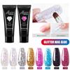 Набор клея для наращивания ногтей, набор для наращивания ногтей с блестками, набор для наращивания ногтей, художественный дизайн, маникюрный салон, легкий набор «сделай сам»
