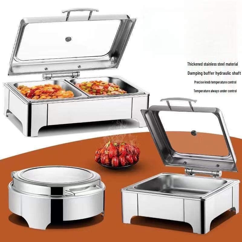 Commercial 201 Stainless Steel Round Chafing Dish