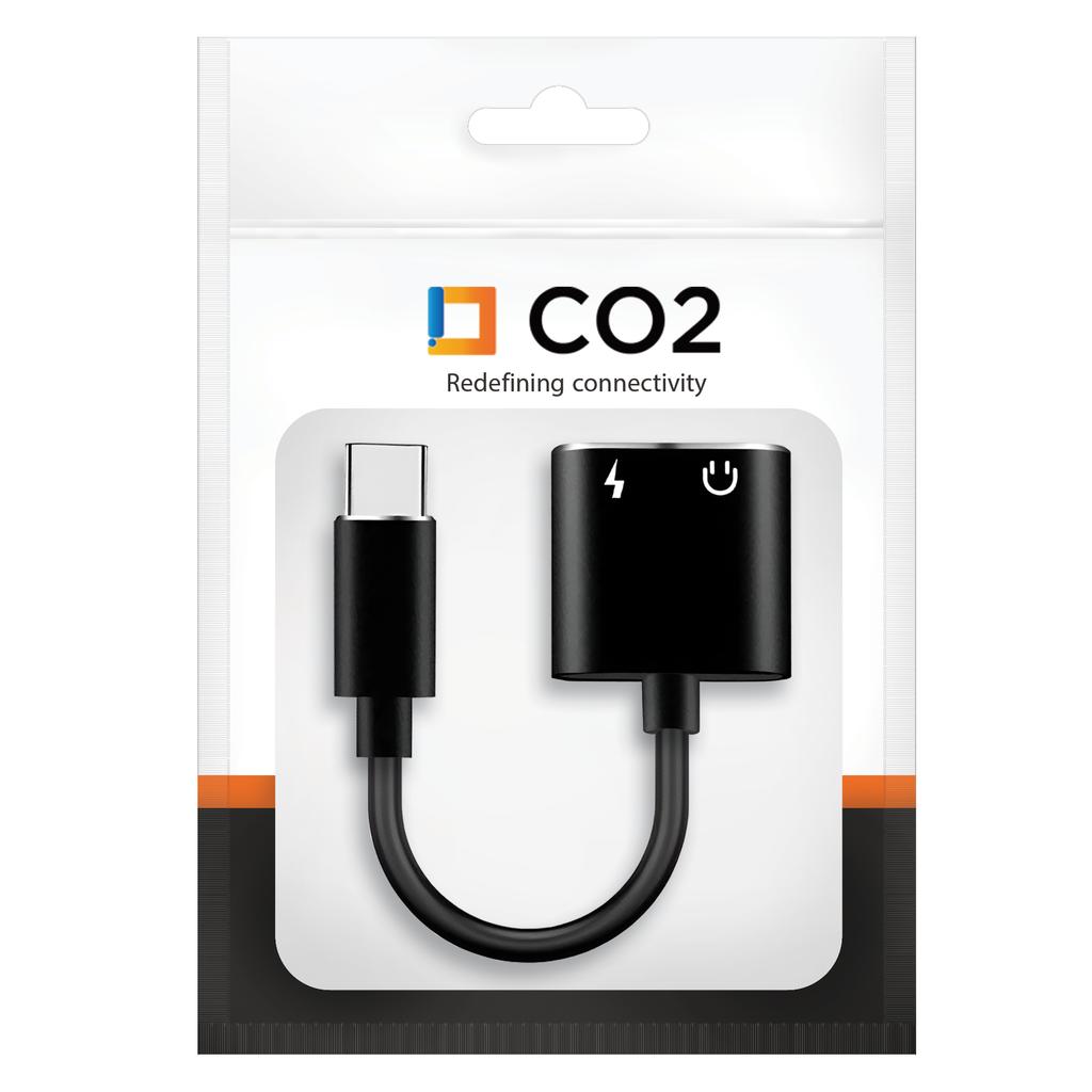 Co2 Adapter 2X Usb-C Przejściówka Kabel Usb Typ C Do Samsung Apple Xiaomi Z Dac