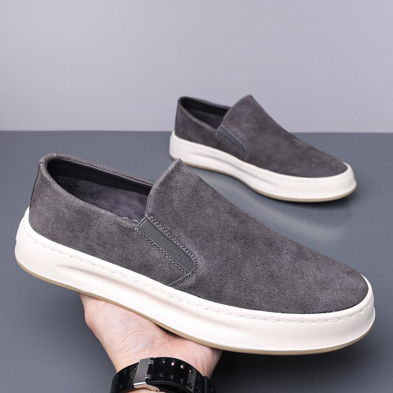 Fashion Suede Leather Men's Shoes Classics Business Dress Shoes Moccasins Slip On Loafers Driving Shoes for Men Stylish Casual Footwear