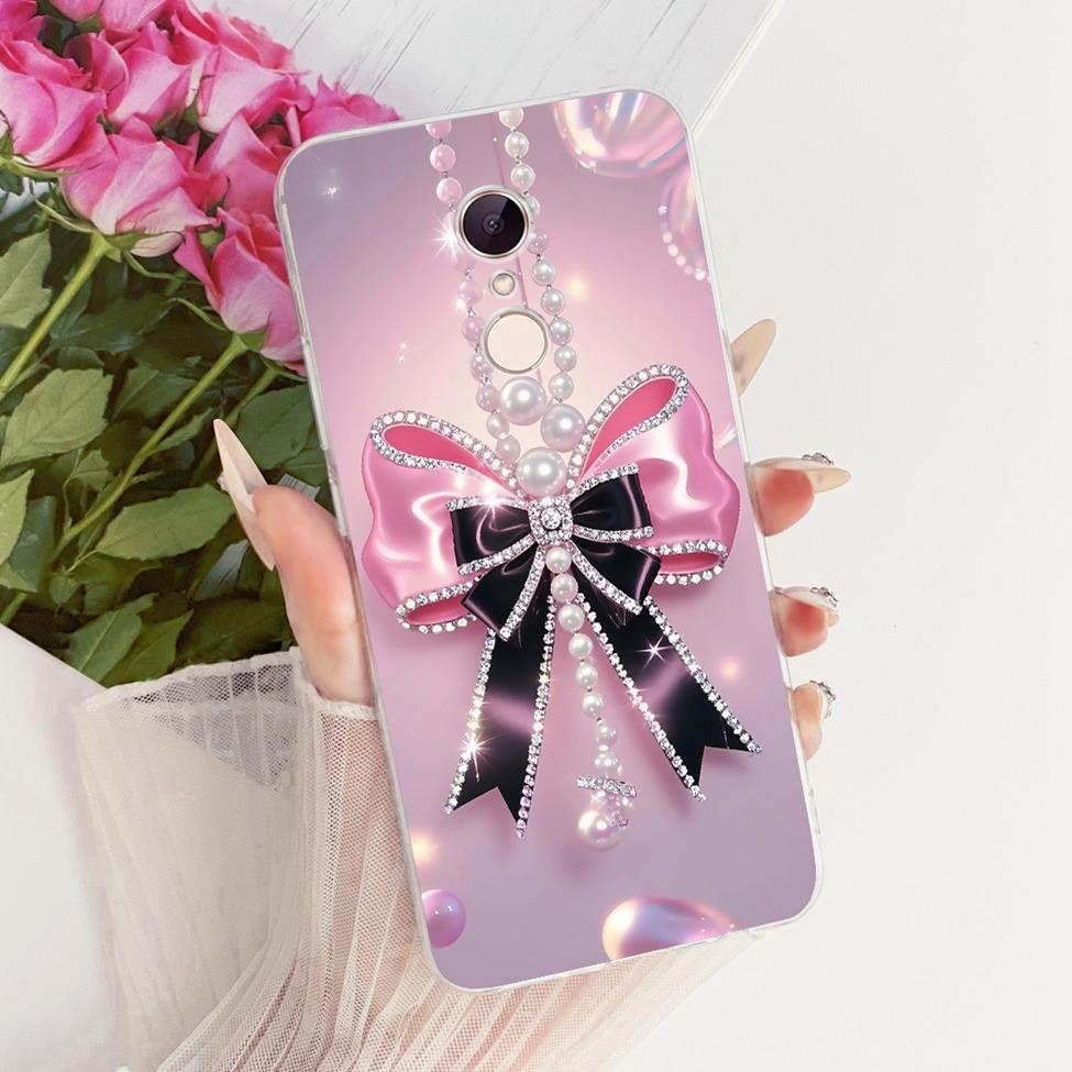 For Redmi 5 Case Cover Transparent Cute Cat Fashion Butterfly Funny Painted Casing MDG1 MDI1