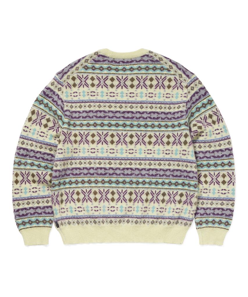 THISISNEVERTHAT Свитер с узором Fair Isle Лимонный