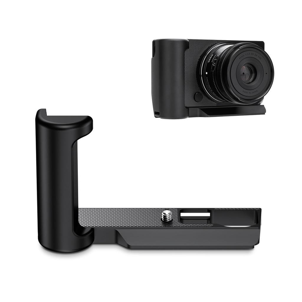 JJC Металлическая рукоятка для Sigma BF Удобное резьбовое отверстие для аккумулятора снизу Алюминиевый сплав Черный L-образный Фотокамеры, Замена, 1/4"-20 &