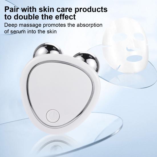 Face Lifting Machine Facial Massager Microcurrent Roller Skin Tightening USB Charging Beauty Device for Eyes Rejuvenation Anti Wrinkle