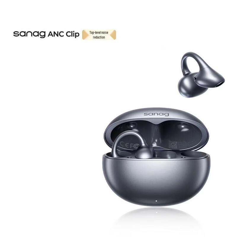 SANAG ANC Clip-on Bluetooth Earbuds