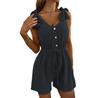 Женский летний комбинезон - Стильный однотонный ромпер | Идеально подходит для любого случая
