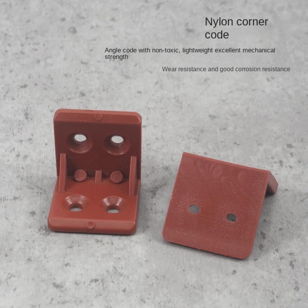 10PCS Nylon Plastic Corner Code 90 Degree Angle Retainer Laminate Clothe Cabinet Reinforcement Connector Hardware Accessories