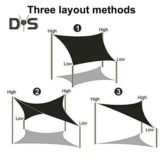 Треугольный солнцезащитный козырек, парус, водонепроницаемый, блокирующий УФ-излучение, навес от солнца, уличный тент, тент для заднего двора, сада, террасы, перголы