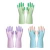 1 пара перчаток для работы по дому с длинными рукавами, латексные водонепроницаемые чистящие перчатки, устойчивые к разрыву, для мытья посуды, стирки, мытья посуды
