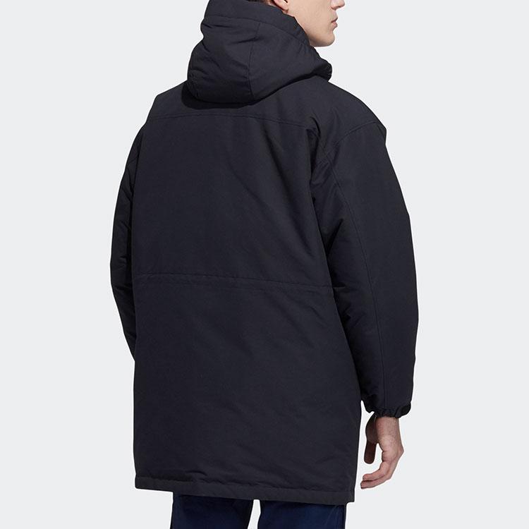 Adidas Down Jackets Unisex Black Hooded Moderate Other H20764