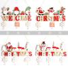 Merry Christmas Decorations for Home Door Xmas Tree Pendants Navidad New Year Gnome Santa Claus Wooden Hanging Ornaments
