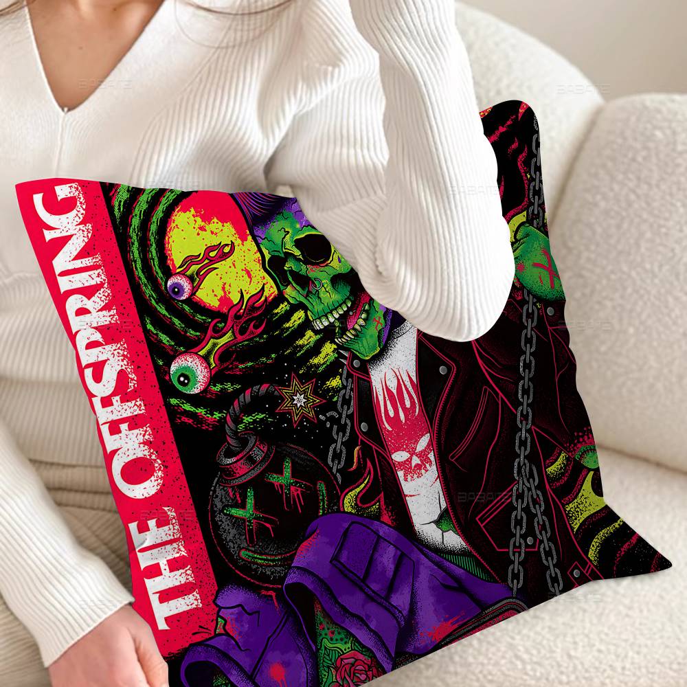 The OOffspringS Band Pillowcase Toon Gift Cushion Cover Bedroom Home Sofa Chair Seat Decor Pillow Case