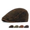 Вязаная кепка с козырьком в технике тай-дай, мужская осенне-зимняя беретка в британском ретро-стиле, прогрессивная кепка