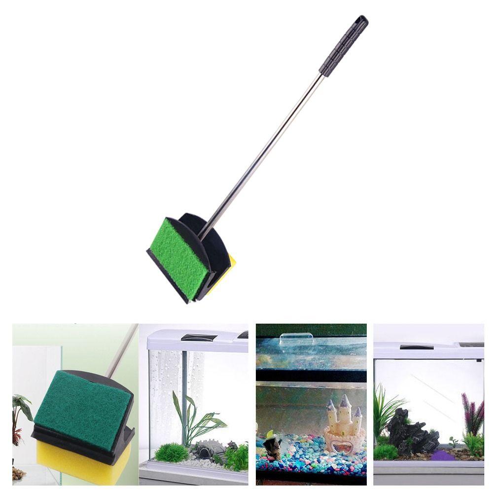 Tools Aquarium Fish Tank Cleaning Brushes Sponge Accessories Window Algae Scraper