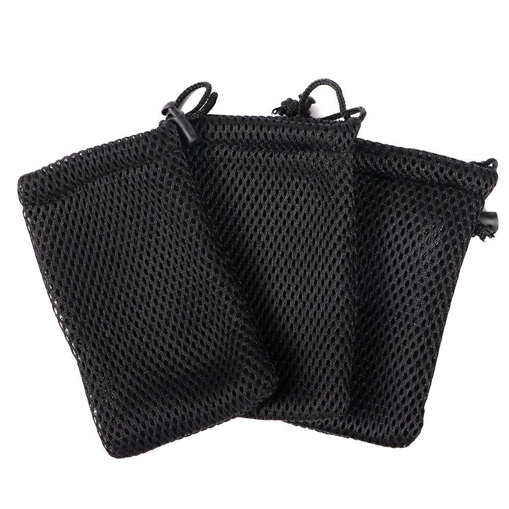 Pouch Mobile Phone Data Cable Earphone Digital Storage Bags Mesh Drawstring Pouch Travel Organizador Drawstring Storage Pouch