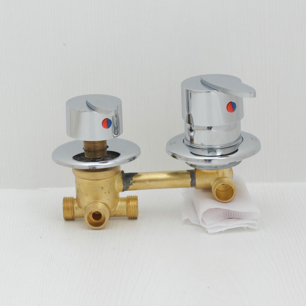 4-ходовой латунный смесительный клапан-переключатель, универсальный смеситель для душа, кран, регулятор температуры, винт для ванной комнаты