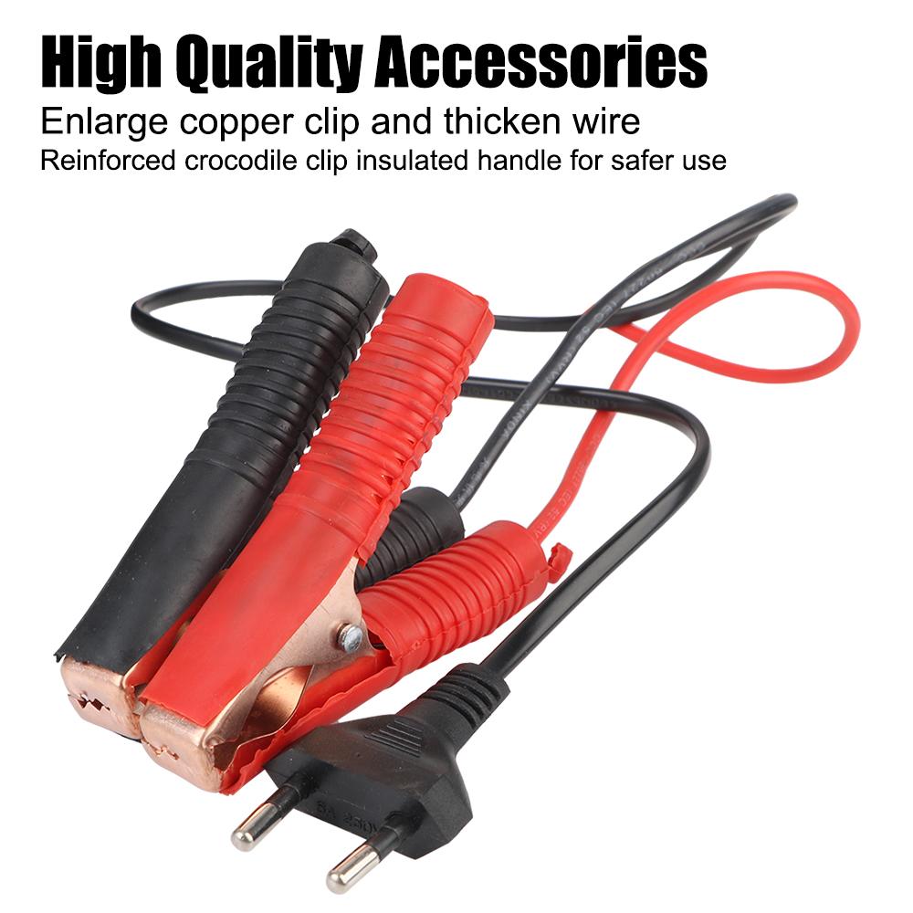 EU Plug High Frequency Pulse Repair For SUV Truck Boat Motorcycle Fully Automatic Car Battery Charger 12V/24V 220W High Power