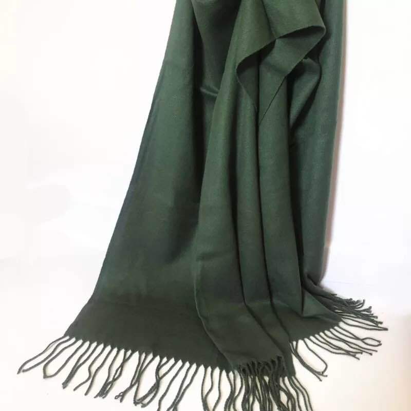 Camel Solid Color Scarf Autumn and Winter Warm Thickened Imitation Cashmere Shawl Dual-use Tassel Men's and Women's Couple Scarf Winter