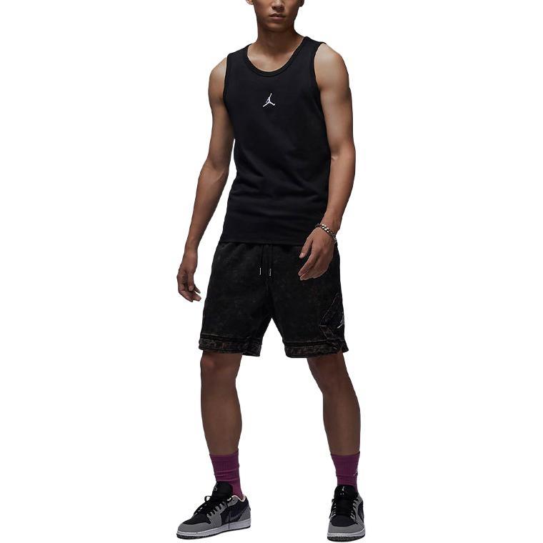 Air JORDAN TANK GCEL EMBROIDERY LOGO TANK 'Black' Men's FQ6990-010