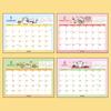 Sanrio 2026 Hanamaru Obake Paper Desktop Ring Calendar (622206)