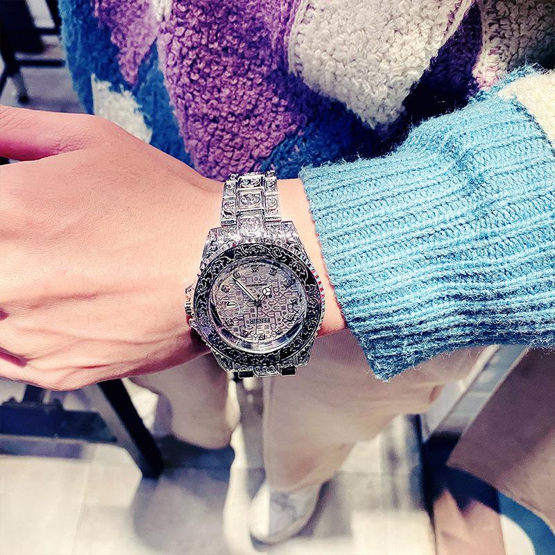 Часы Мужские Модные Ретро Роскошные Креативные Стальной Браслет Наручные Часы Аналоговые Часы Светящаяся Стрелка Календарь Мужские Кварцевые Наручные Часы Montre Homme