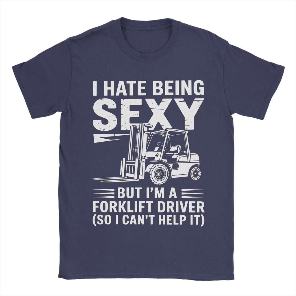 Unisex Women Graphic Print Forklift Certified Funny Forklift Driver Operator T Shirt Tee Cotton Tshirts Clothes