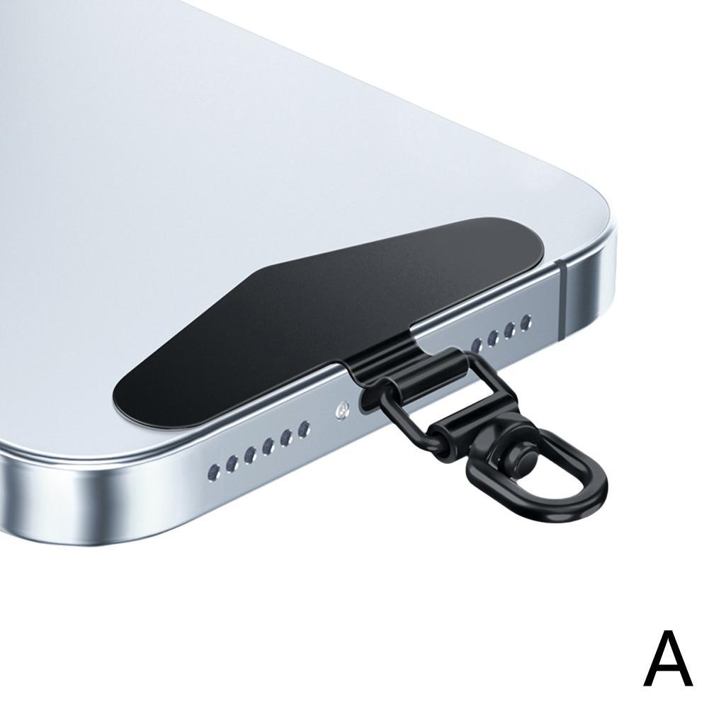 1 шт. Модернизированный поворотный на 360 градусов держатель для телефона из нержавеющей стали металлическая накладка прокладка для шнурка для мобильного телефона предохранительный соединительный элемент новый