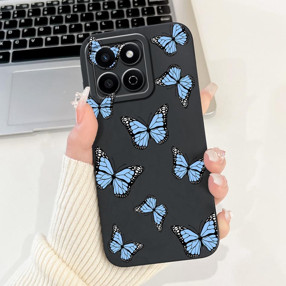 For Honor X7c 4G Case ALT-LX2 Shockproof Cover Sweet Girls Love Heart Soft Liquid Silicone Phone Cases For Honor 200 Smart Coque