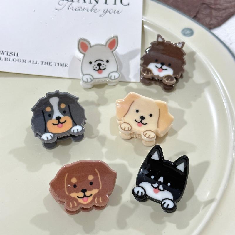 Cartoon Fun Animal Small Grab Clip Imitation Corgi French Bulldog Shiba Inu Dogs Bangs Claw Cute Women Hair Accessories