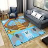 Cartoon Animals Carpet Rug for Living Room Bedroom Home Sofa Decoration,Kids play Non-slip Floor Mat