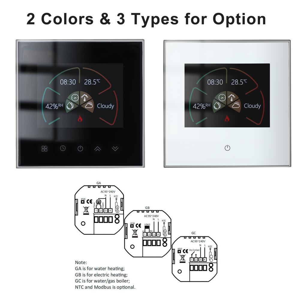 WiFi Smart Thermostat Temperature Controller Weekly Programmable Touch Control/ Mobile APP/ Voice
