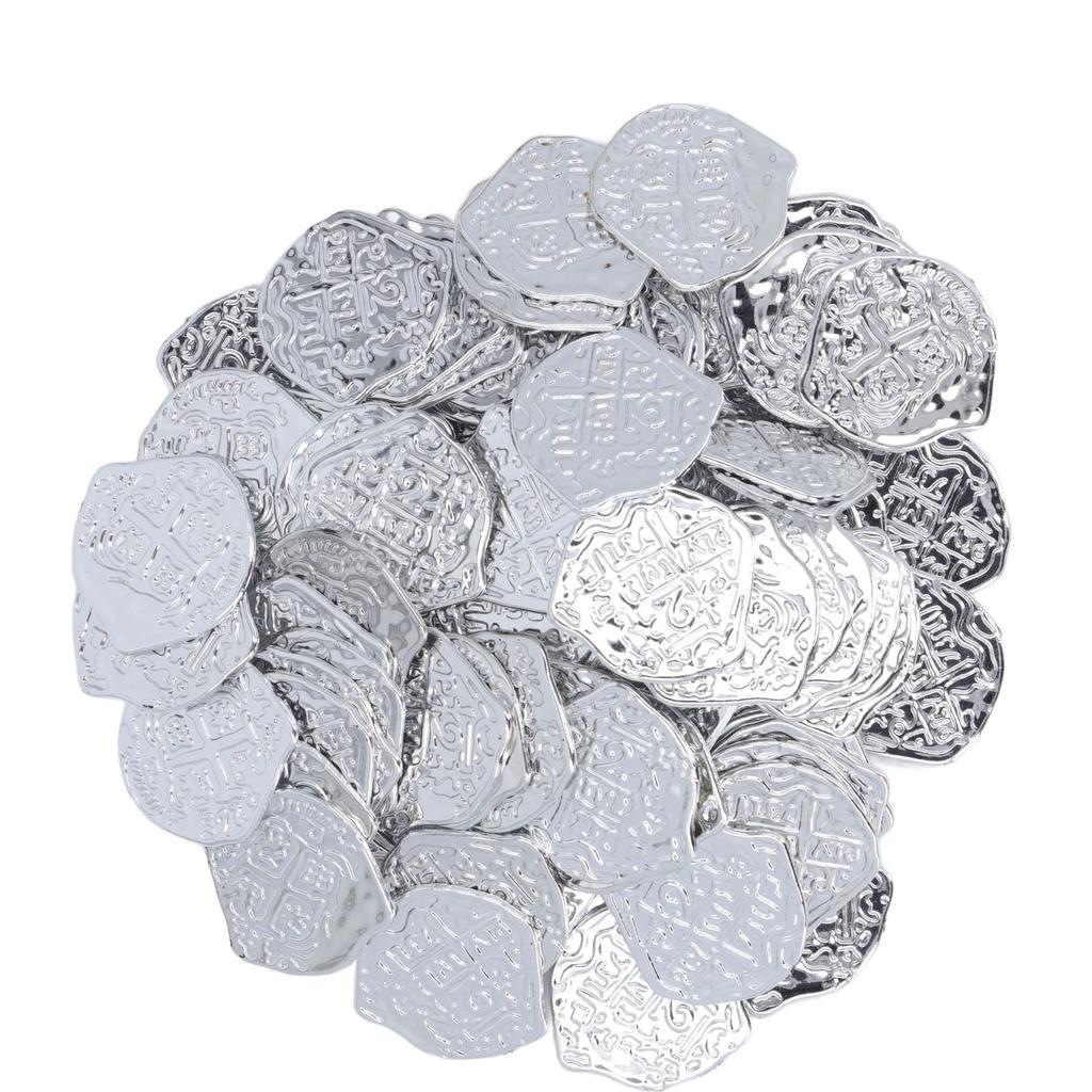 100 шт. Пиратские монеты Декор Высокая имитация Специальные узоры Фестиваль Декоративные монеты для Хэллоуина