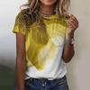Fashion Printed Top Women's Short Sleeved Streetwear Summer Fashion Women's Casual Round Neck T-Shirts Women’s