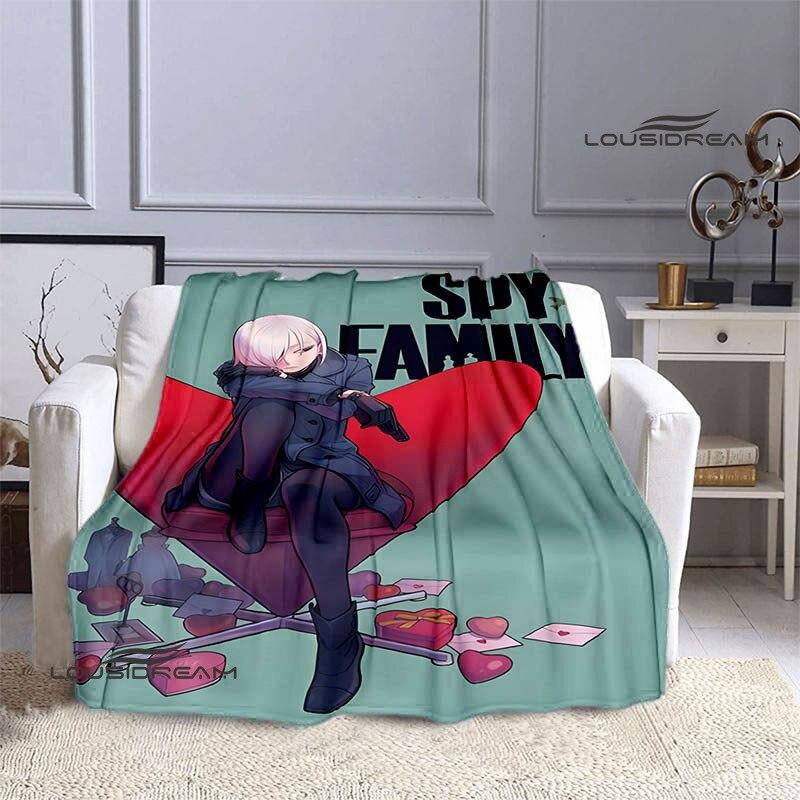 Семейное одеяло с принтом аниме «шпион х», теплое одеяло для девочек и детей, фланелевое мягкое уютное одеяло, домашнее дорожное одеяло, подарок на день рождения